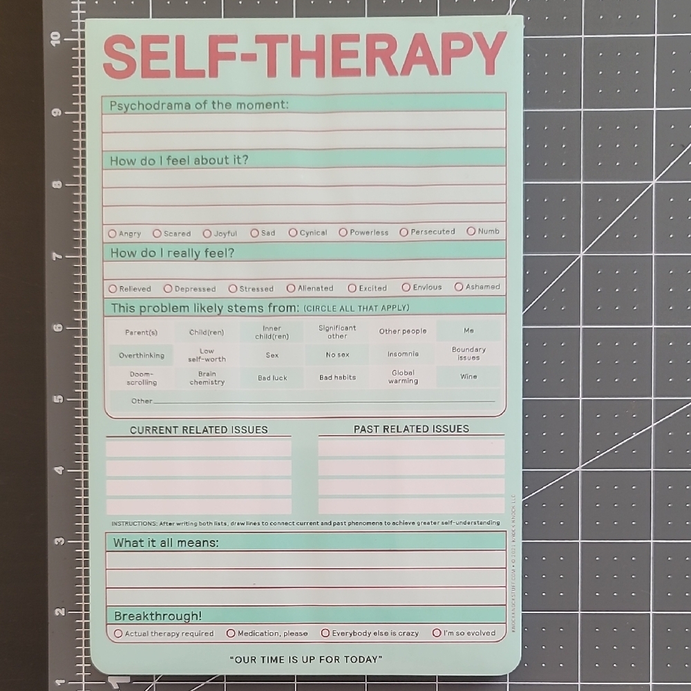 Self-Therapy Notepad 🔥3 For $10